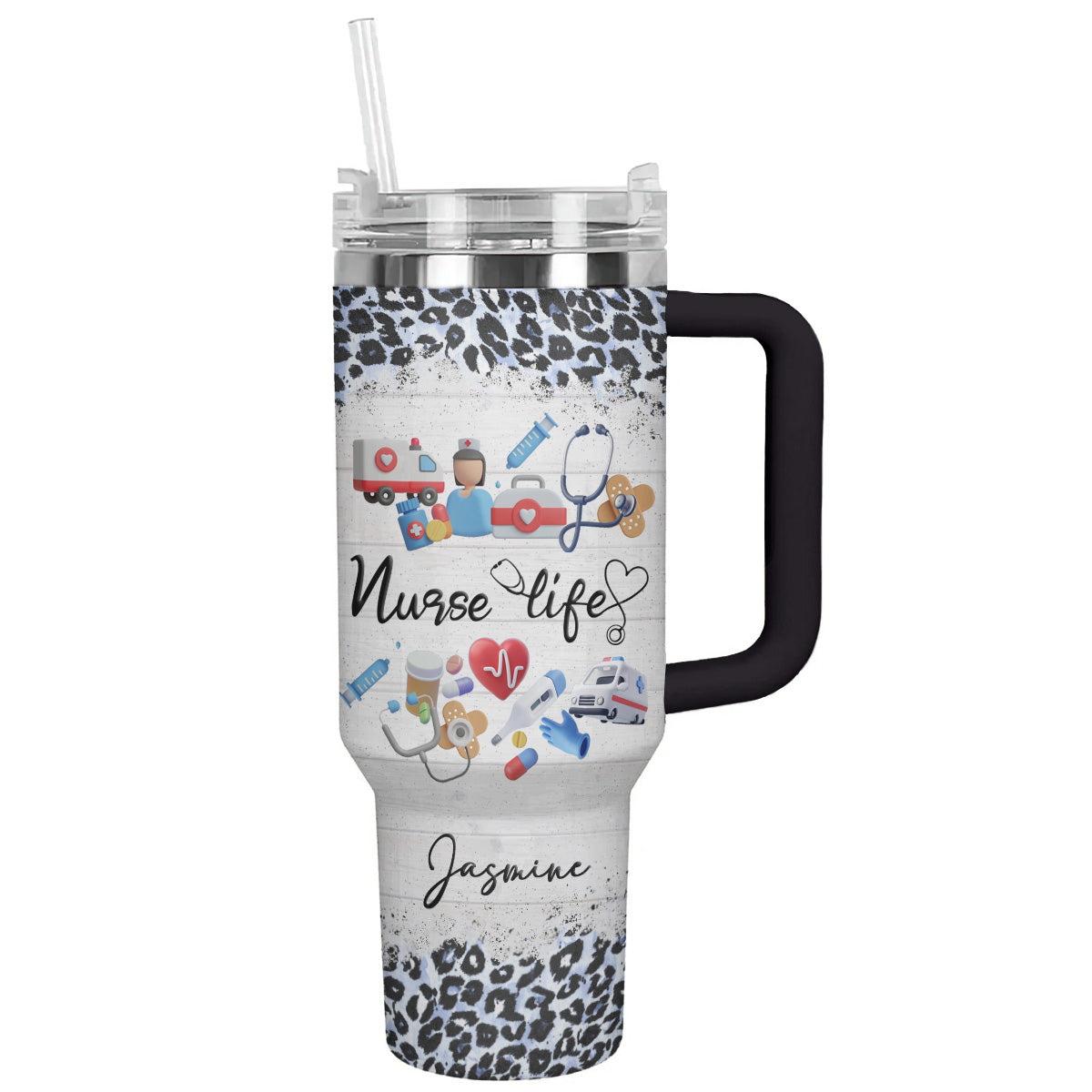 Nurse Custom Stanley Cup 40 oz 30 oz Tumbler With Handle