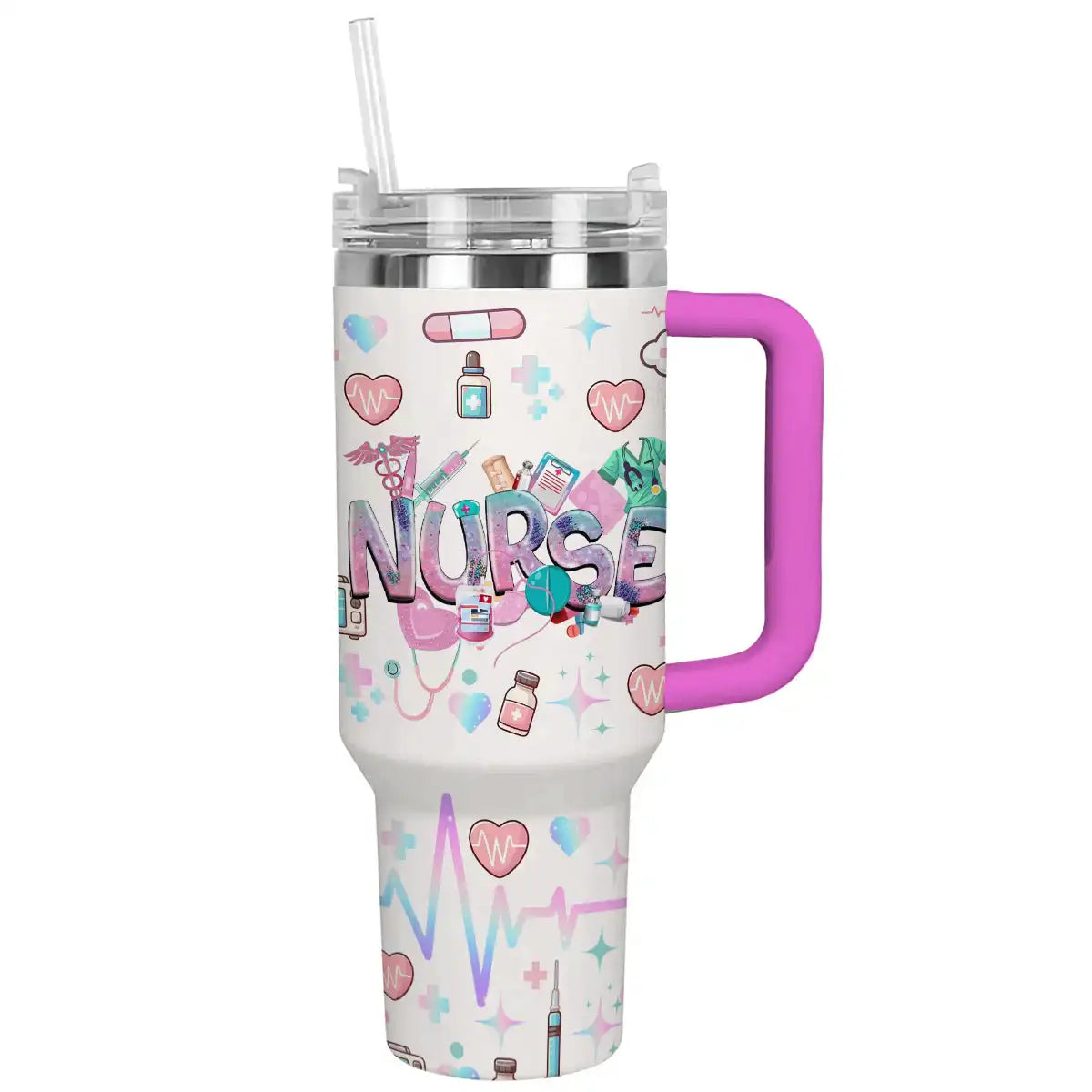 Nurse Custom Stanley Cup 40 oz 30 oz Tumbler With Handle