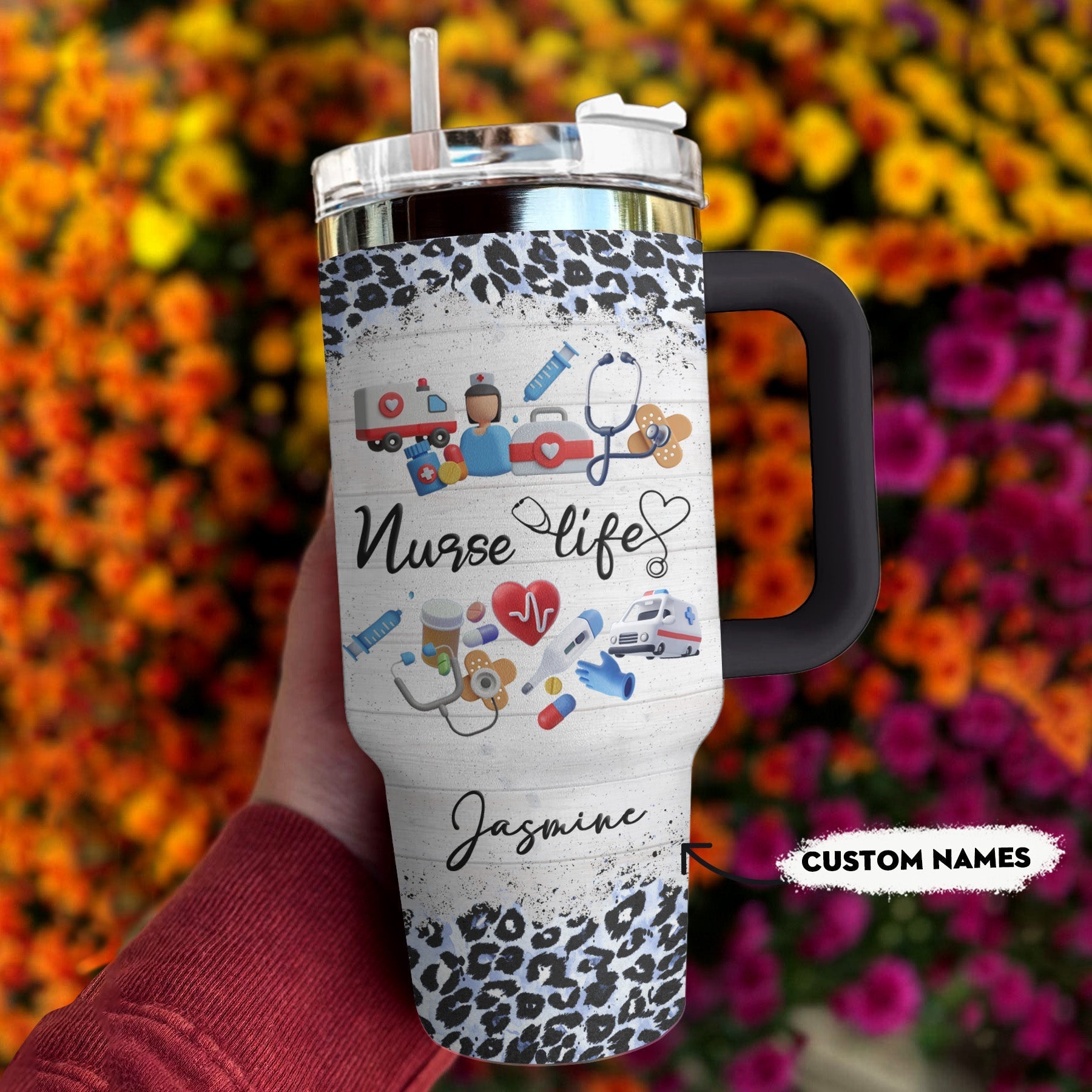 Nurse Custom Stanley Cup 40 oz 30 oz Tumbler With Handle