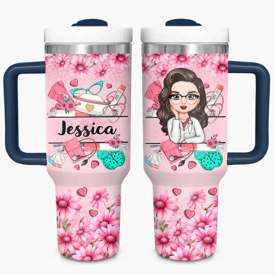 Nurse Life Custom Stanley Cup 40 oz 30 oz Tumbler With Handle