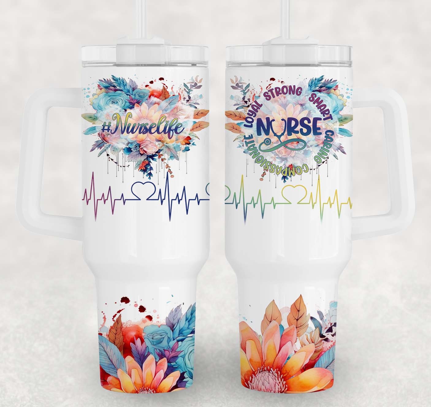 Nurse Life Custom Stanley Cup 40 oz 30 oz Tumbler With Handle