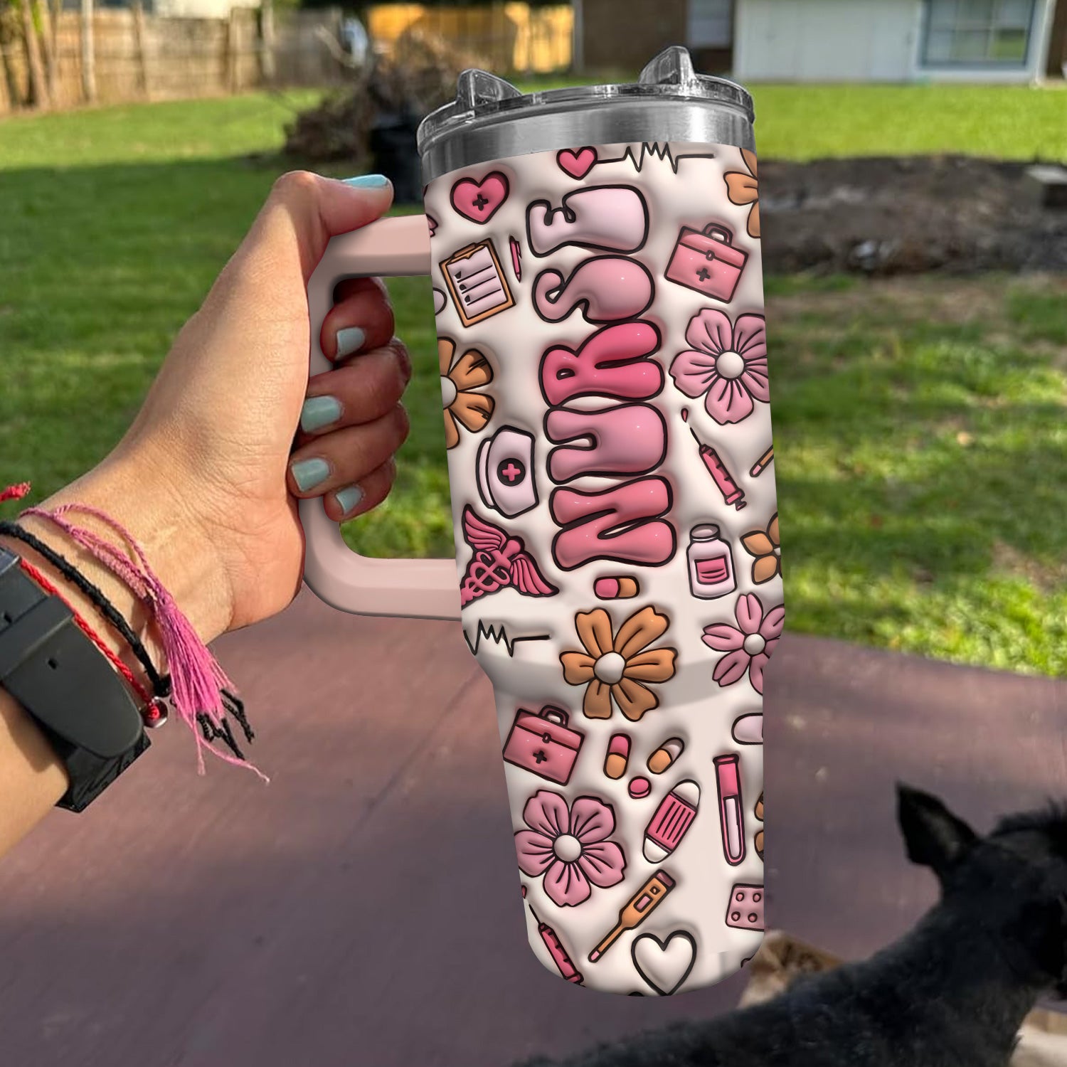Nurse Life Custom Stanley Cup 40 oz 30 oz Tumbler With Handle
