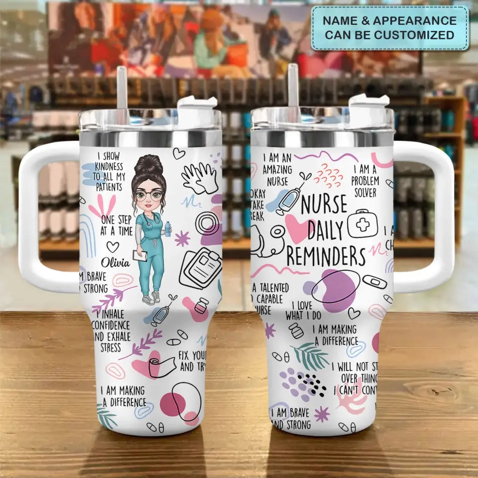 Nurse Life Custom Stanley Cup 40 oz 30 oz Tumbler With Handle