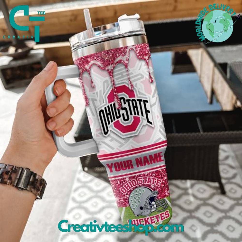 Ohio State Buckeyes NCAA Custom Stanley Cup 40 oz 30 oz Tumbler With Handle