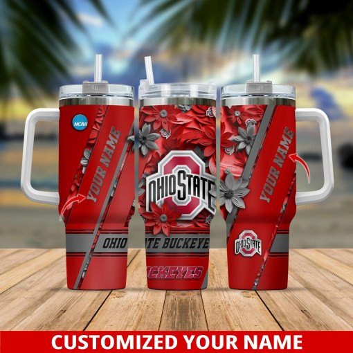 Ohio State Buckeyes NCAA Custom Stanley Cup 40 oz 30 oz Tumbler With Handle