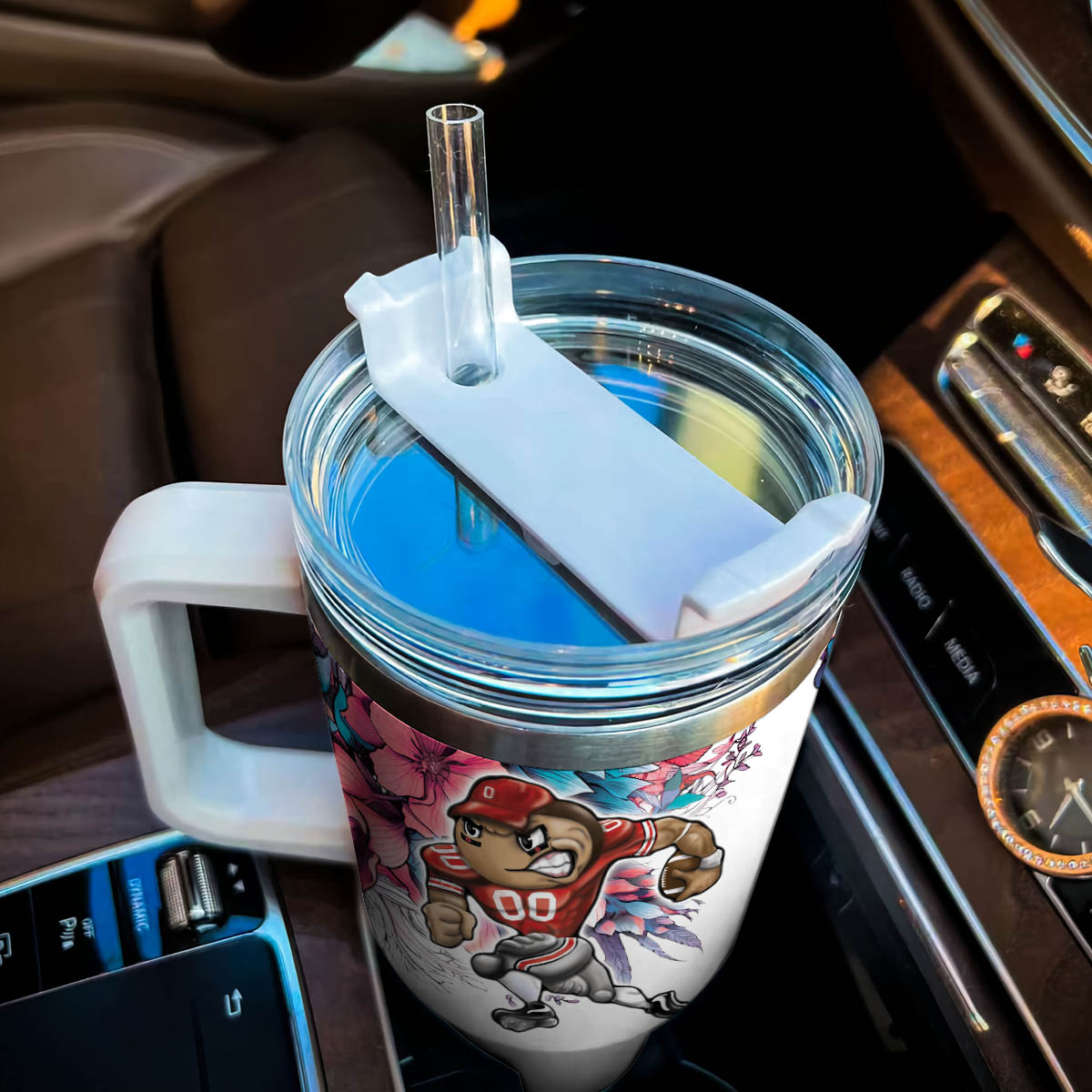 Ohio State Buckeyes NCAA Custom Stanley Cup 40 oz 30 oz Tumbler With Handle