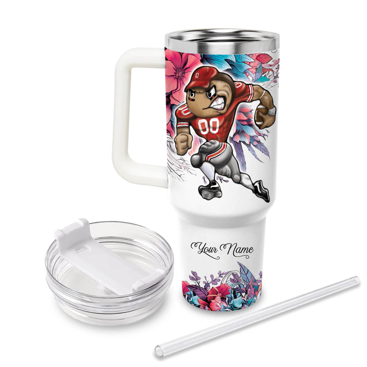 Ohio State Buckeyes NCAA Custom Stanley Cup 40 oz 30 oz Tumbler With Handle