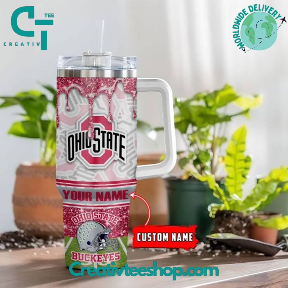 Ohio State Buckeyes NCAA Custom Stanley Cup 40 oz 30 oz Tumbler With Handle