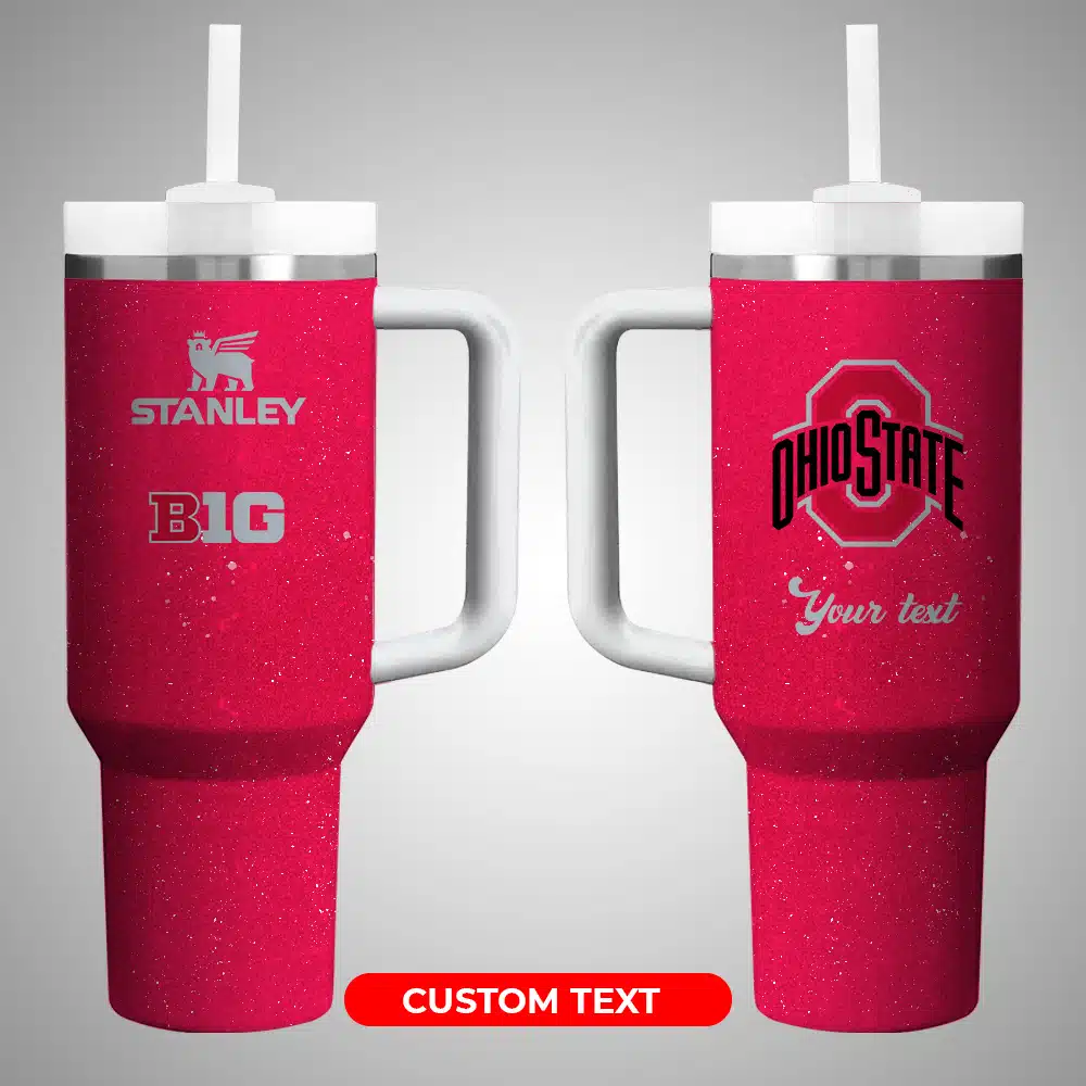 Ohio State Buckeyes NCAA Custom Stanley Cup 40 oz 30 oz Tumbler With Handle