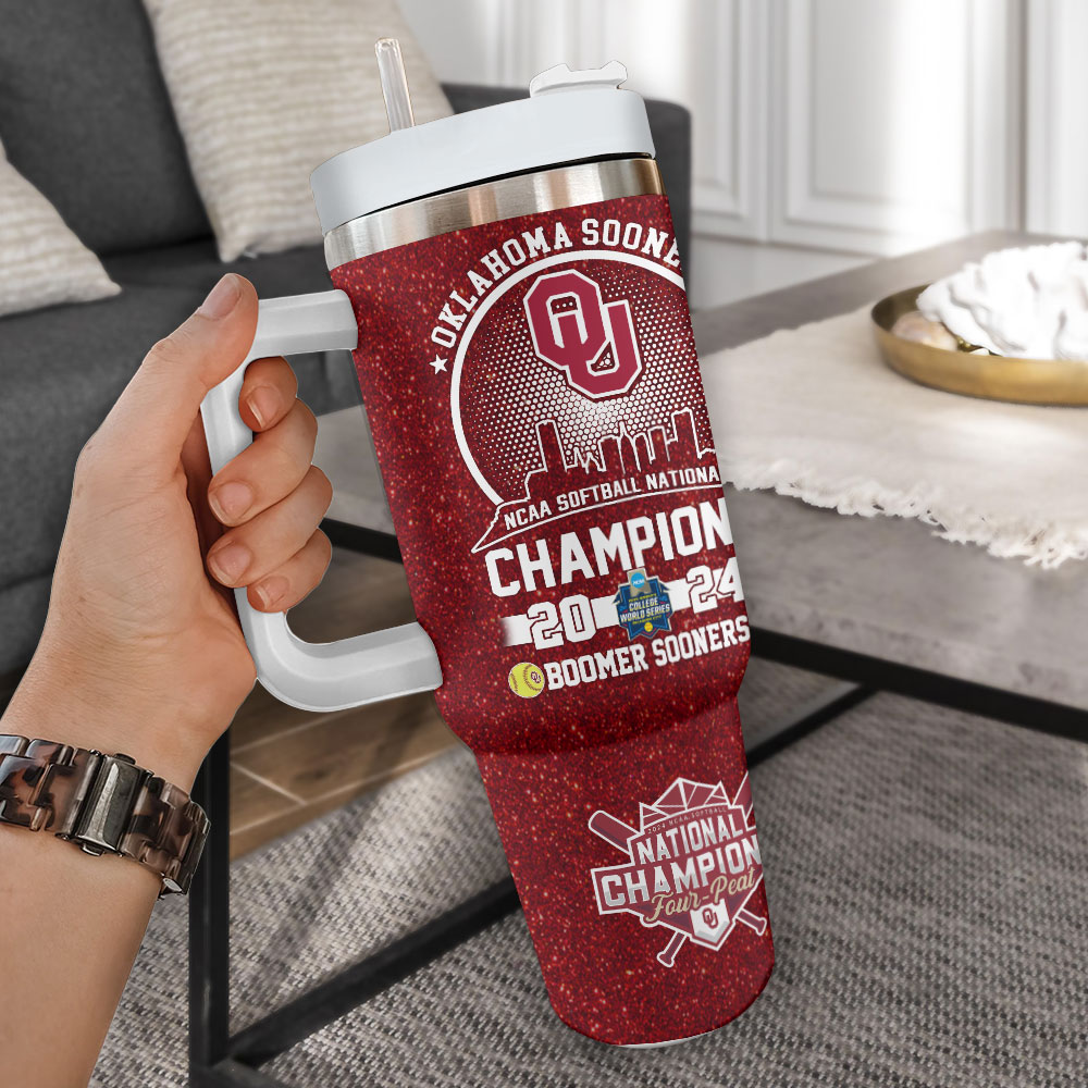 Oklahoma Sooners NCAA Custom Stanley Cup 40 oz 30 oz Tumbler With Handle