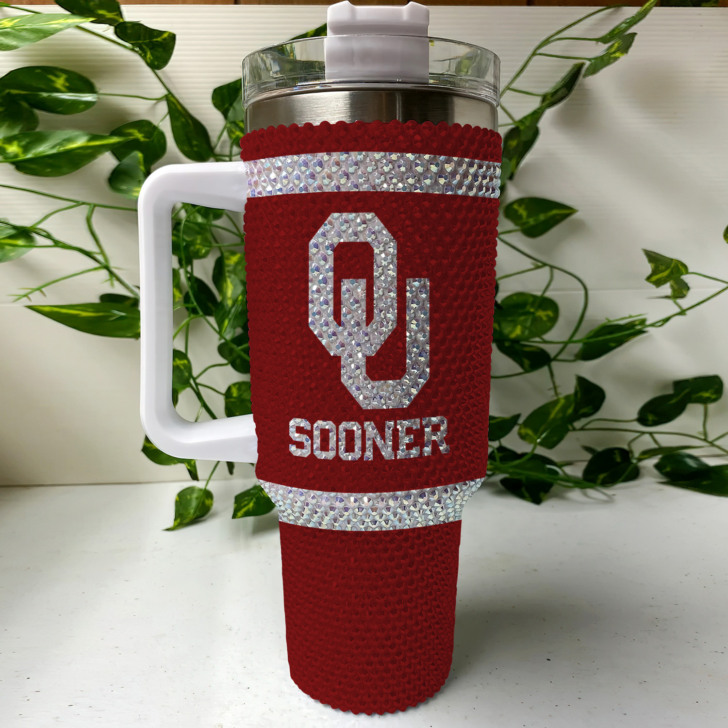 Oklahoma Sooners NCAA Custom Stanley Cup 40 oz 30 oz Tumbler With Handle