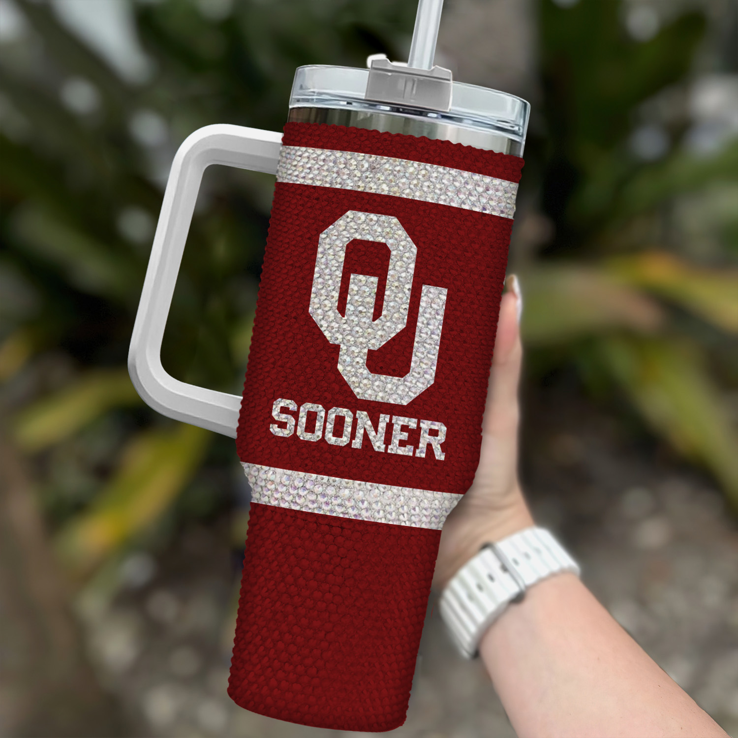 Oklahoma Sooners NCAA Custom Stanley Cup 40 oz 30 oz Tumbler With Handle