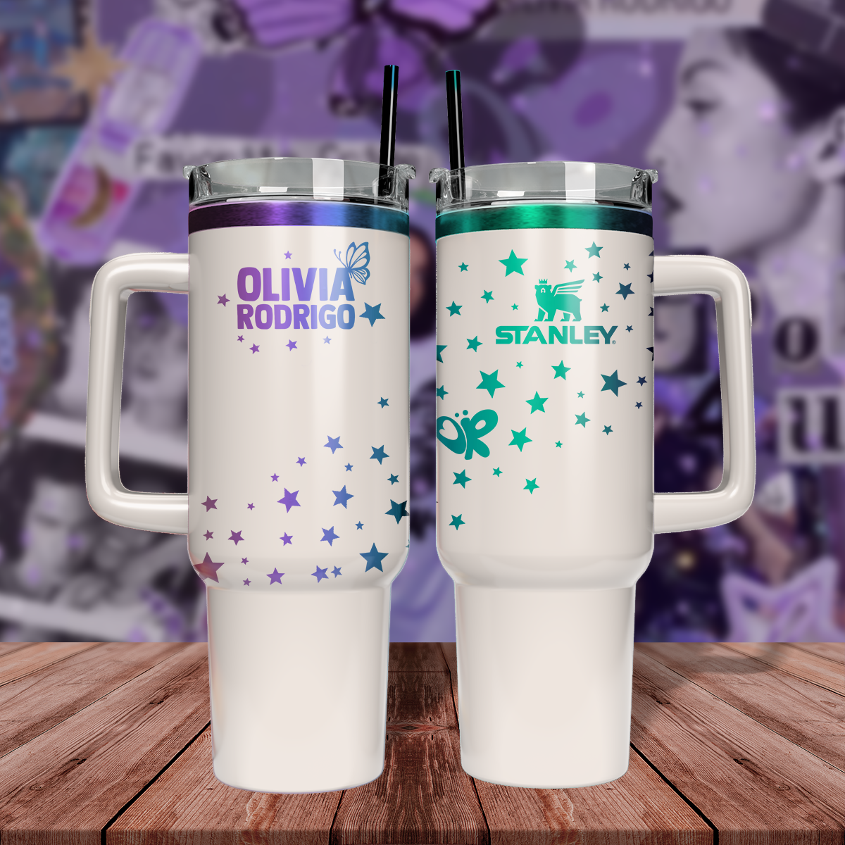 Olivia Rodrigo Music Custom Stanley Cup 40 oz 30 oz Tumbler With Handle