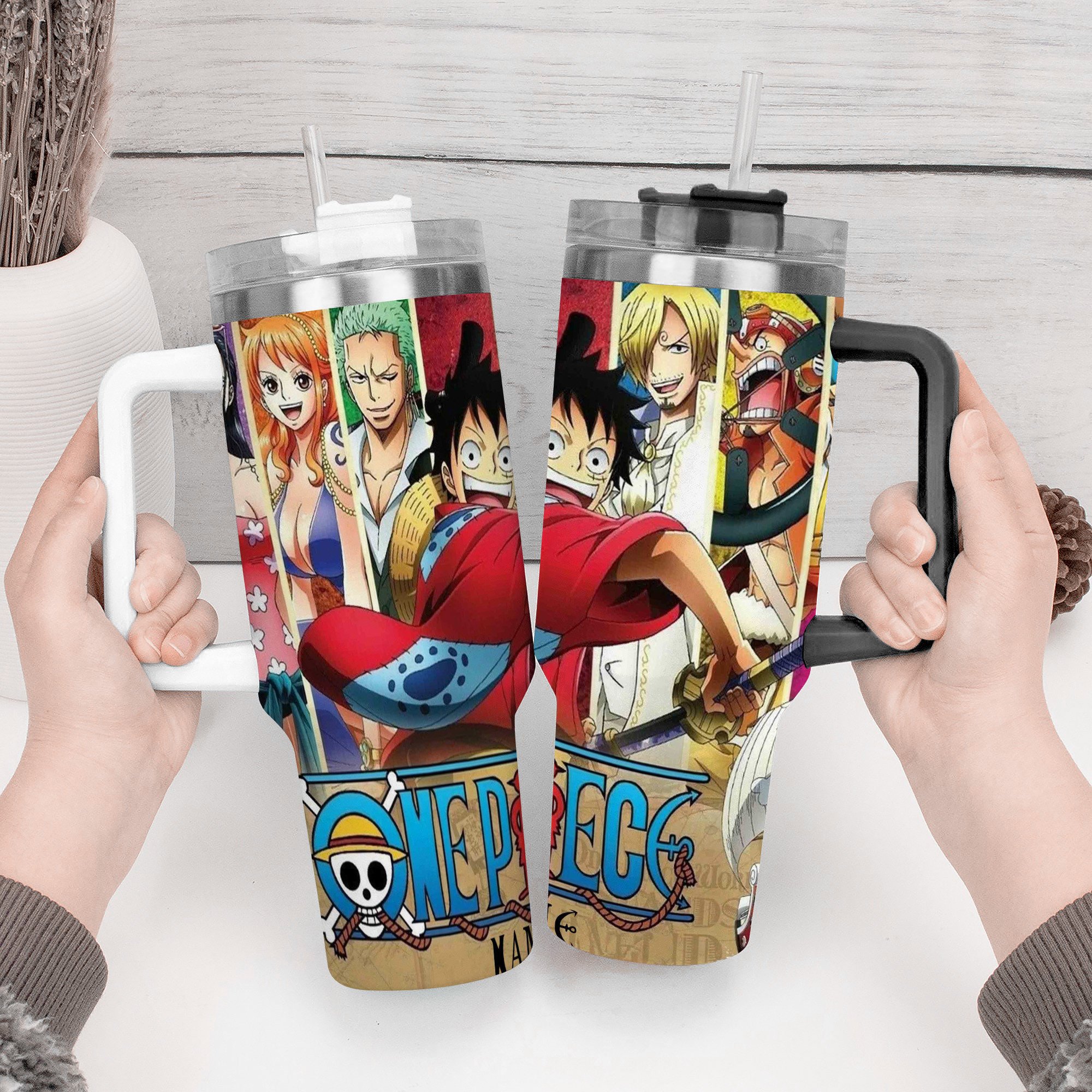 One Piece Anime Custom Stanley Cup 40 oz 30 oz Tumbler With Handle