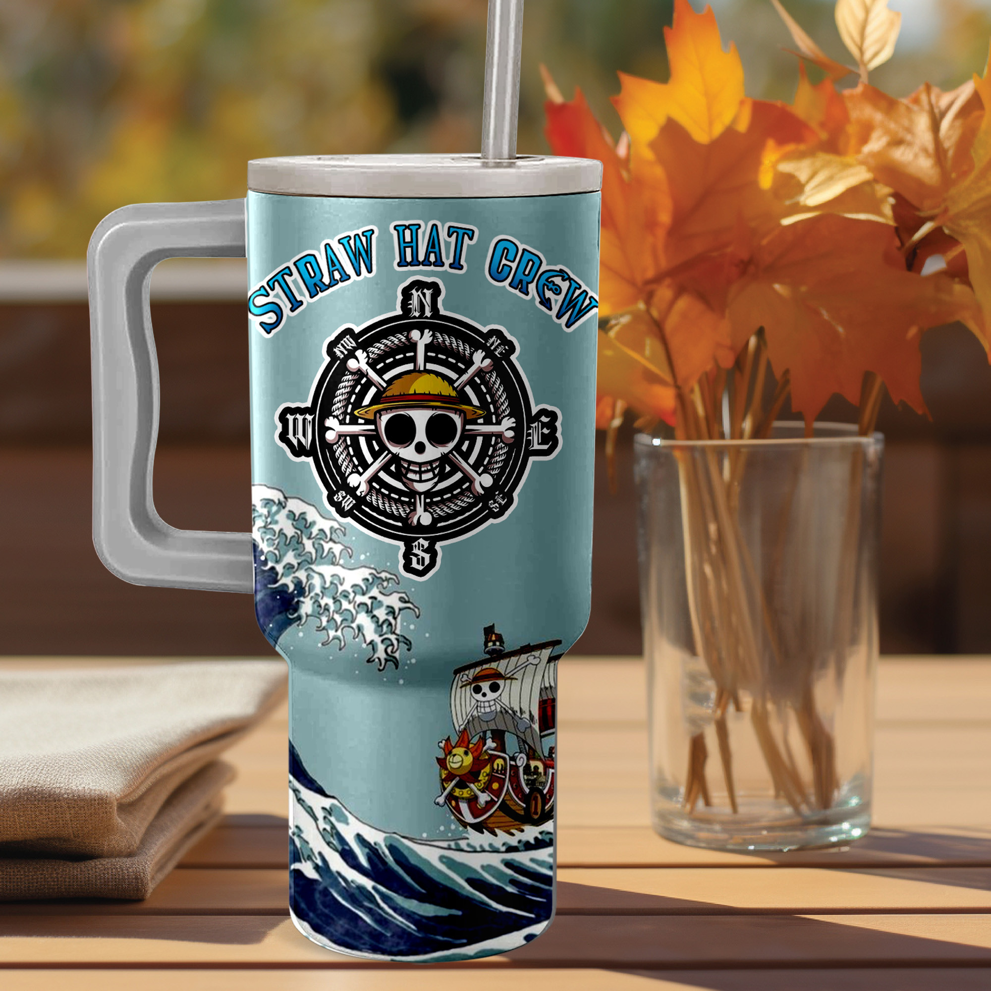 One Piece Cartoon Custom Stanley Cup 40 oz 30 oz Tumbler With Handle