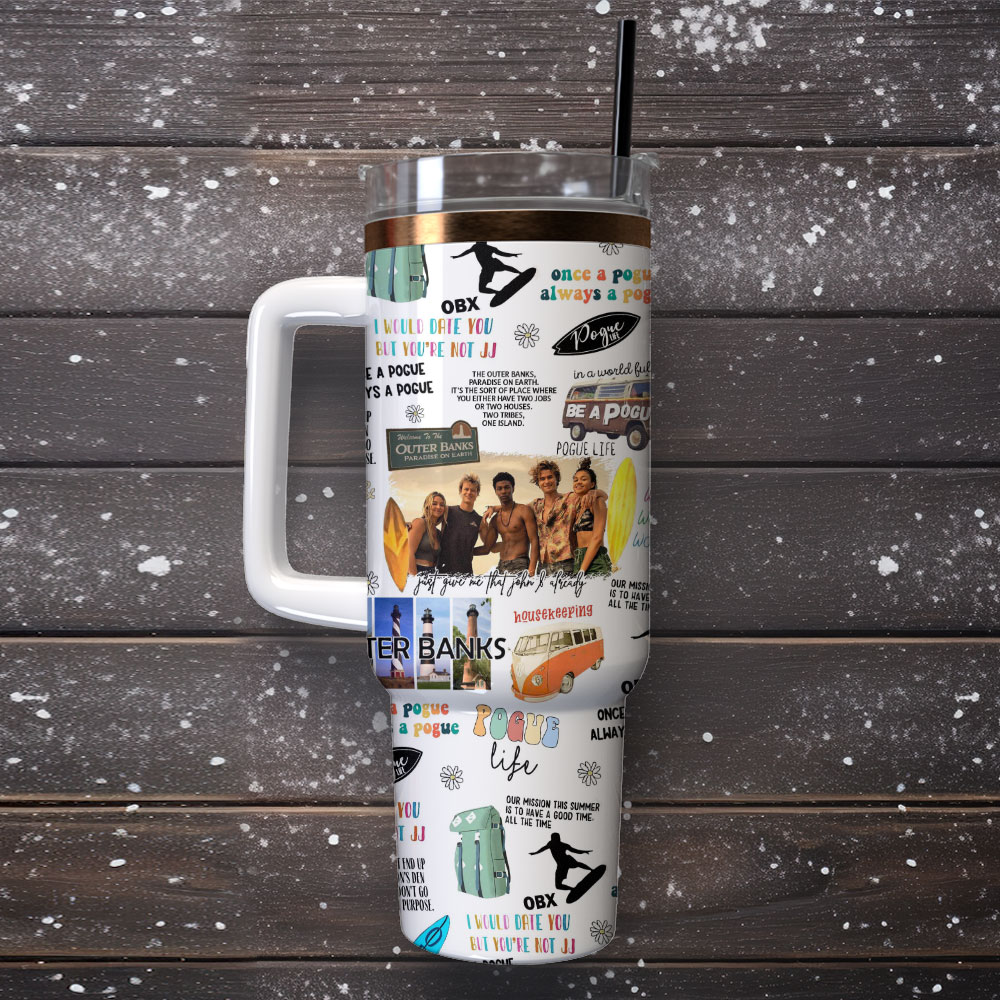 Outer Banks TV Series Custom Stanley Cup 40 oz 30 oz Tumbler With Handle