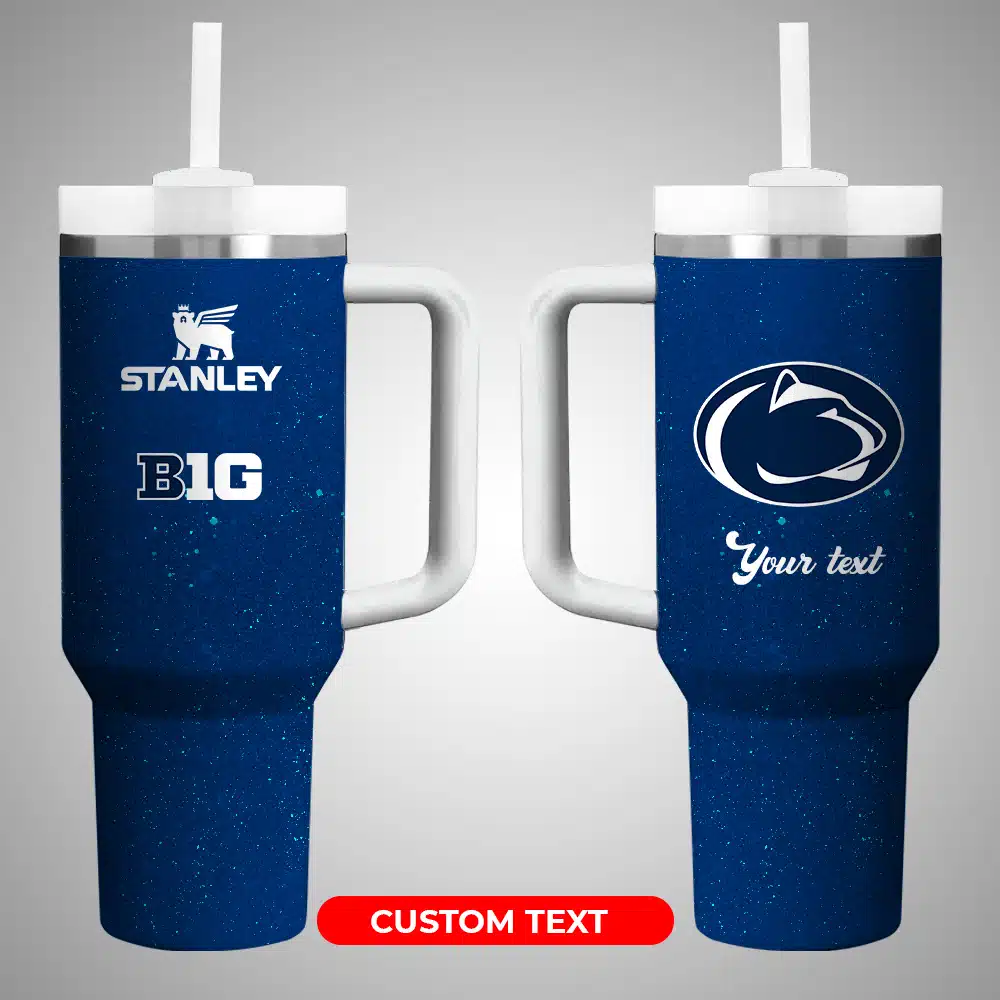 Penn State Nittany Lions NCAA Custom Stanley Cup 40 oz 30 oz Tumbler With Handle