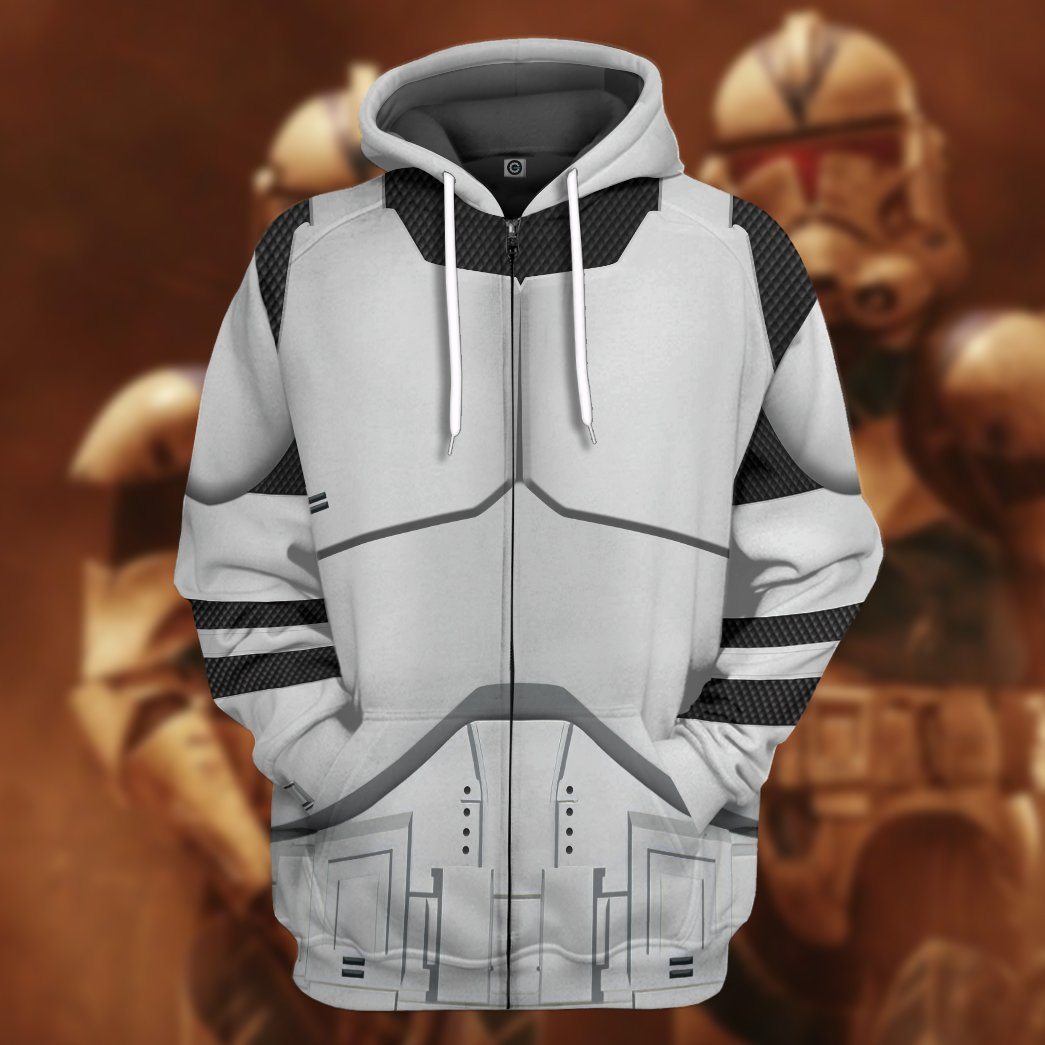 Phase 1 Clone Trooper Costume Hoodie Sweatshirt T-Shirt Sweatpants Tracksuit - Stormmerch Exclusive