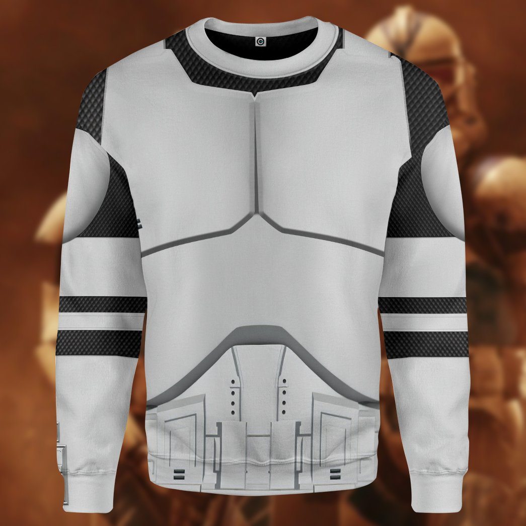 Phase 1 Clone Trooper Costume Hoodie Sweatshirt T-Shirt Sweatpants Tracksuit - Stormmerch Exclusive