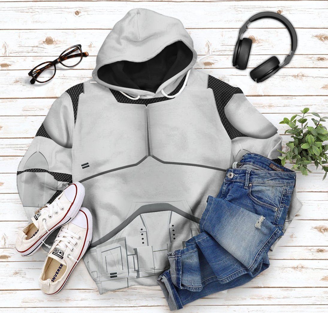 Phase 1 Clone Trooper Costume Hoodie Sweatshirt T-Shirt Sweatpants Tracksuit - Stormmerch Exclusive
