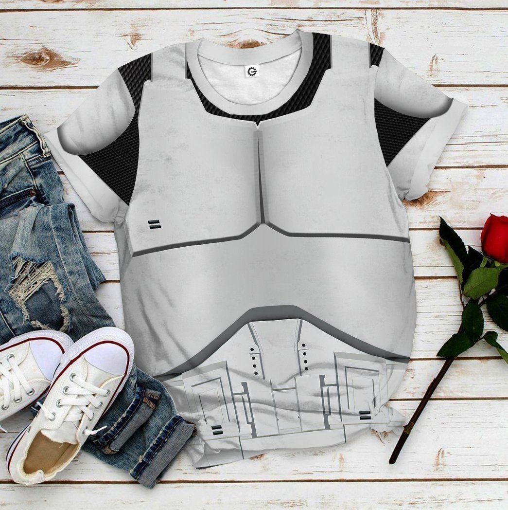 Phase 1 Clone Trooper Costume Hoodie Sweatshirt T-Shirt Sweatpants Tracksuit - Stormmerch Exclusive