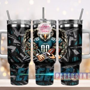 Philadelphia Eagles Custom Stanley Cup 40 oz 30 oz Tumbler With Handle