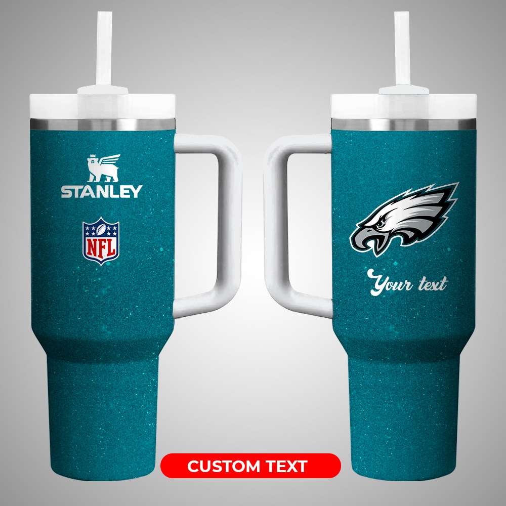 Philadelphia Eagles NFL Custom Stanley Cup 40 oz 30 oz Tumbler With Handle