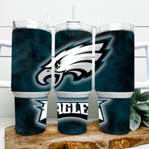Philadelphia Eagles NFL Custom Stanley Cup 40 oz 30 oz Tumbler With Handle