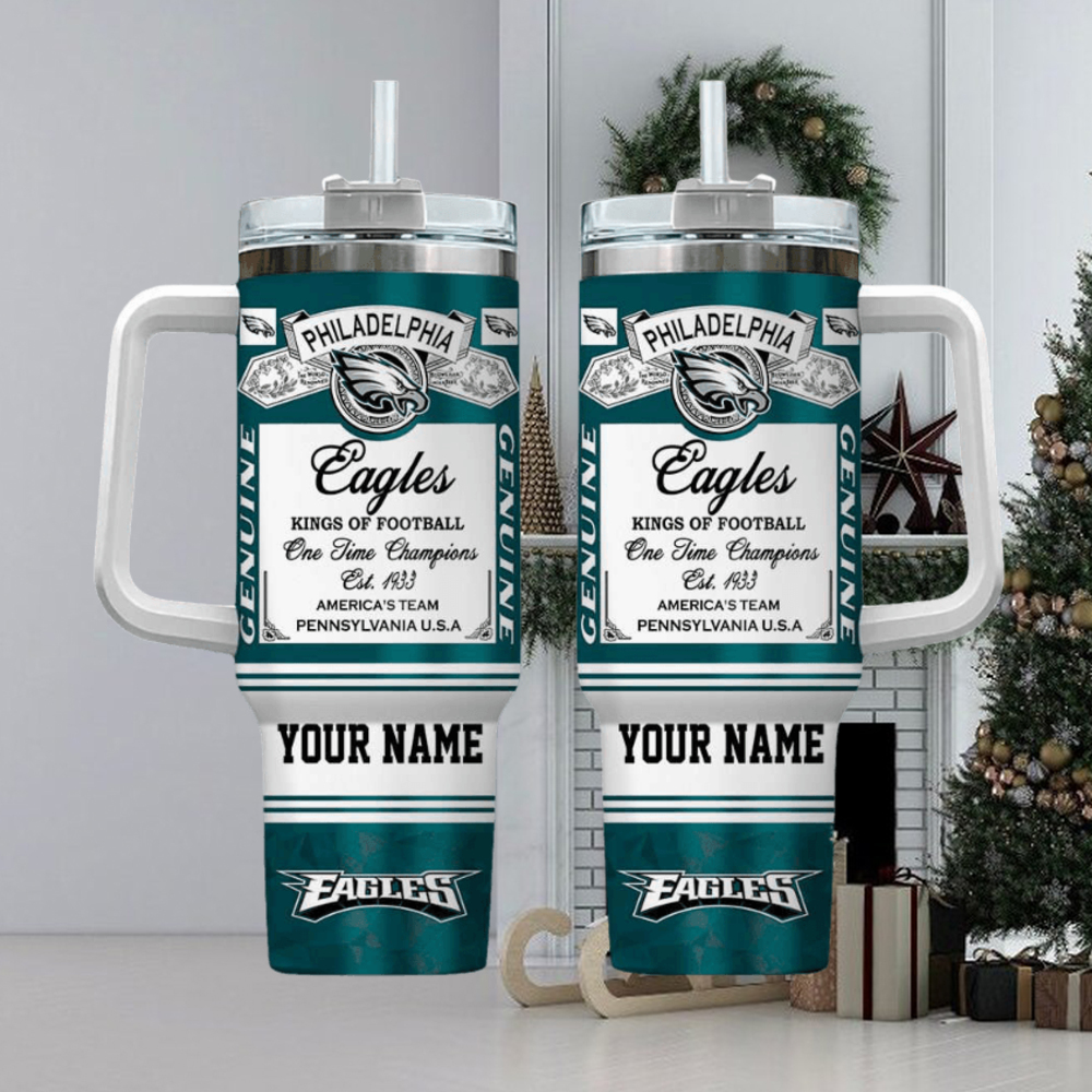 Philadelphia Eagles NFL Custom Stanley Cup 40 oz 30 oz Tumbler With Handle