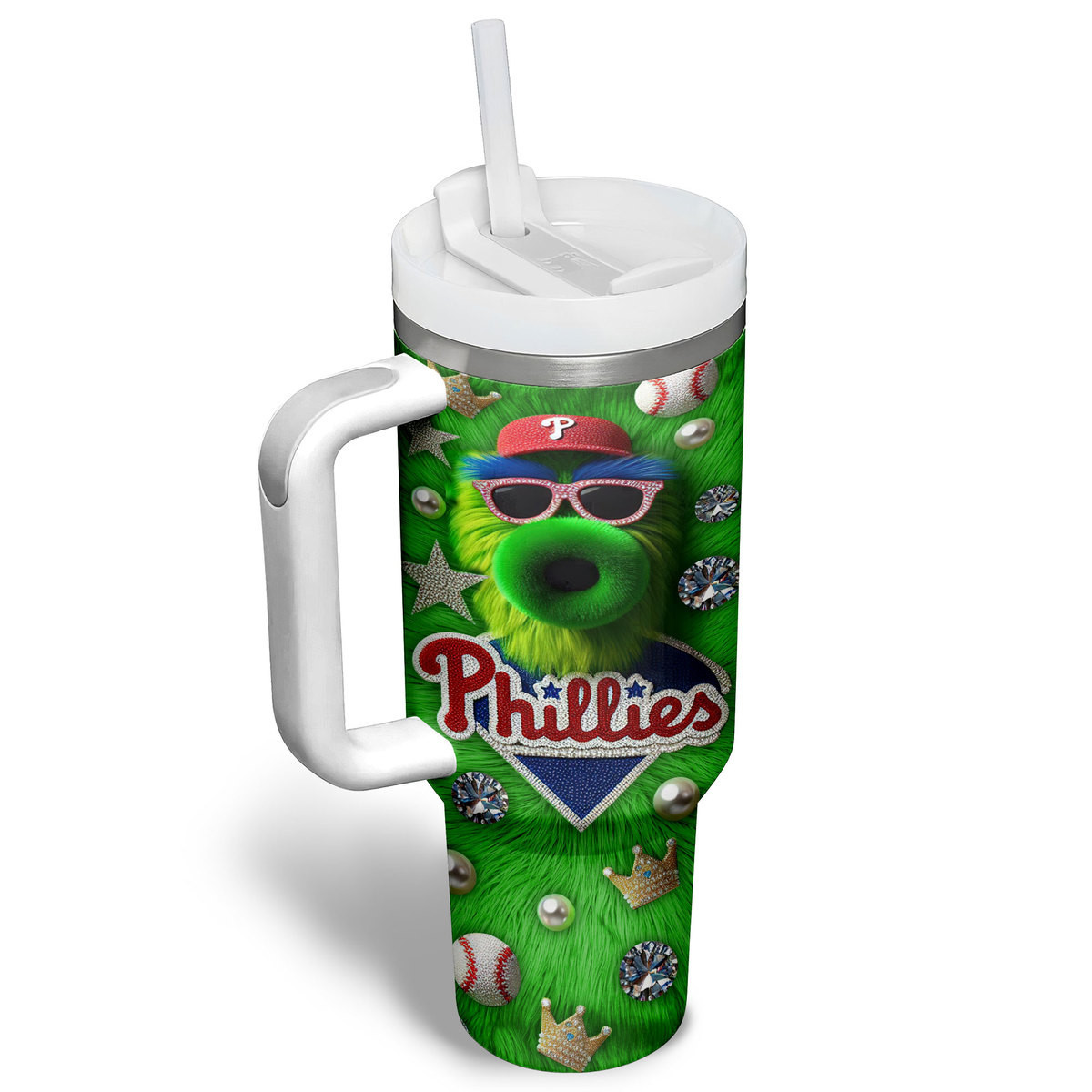 Philadelphia Phillies MLB Custom Stanley Cup 40 oz 30 oz Tumbler With Handle