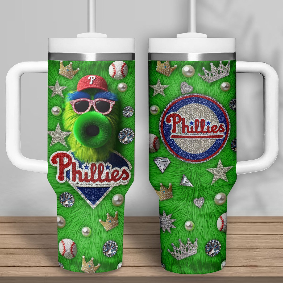 Philadelphia Phillies MLB Custom Stanley Cup 40 oz 30 oz Tumbler With Handle