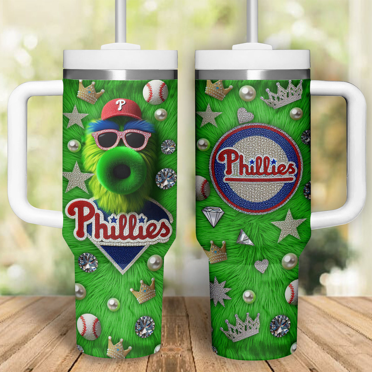 Philadelphia Phillies MLB Custom Stanley Cup 40 oz 30 oz Tumbler With Handle