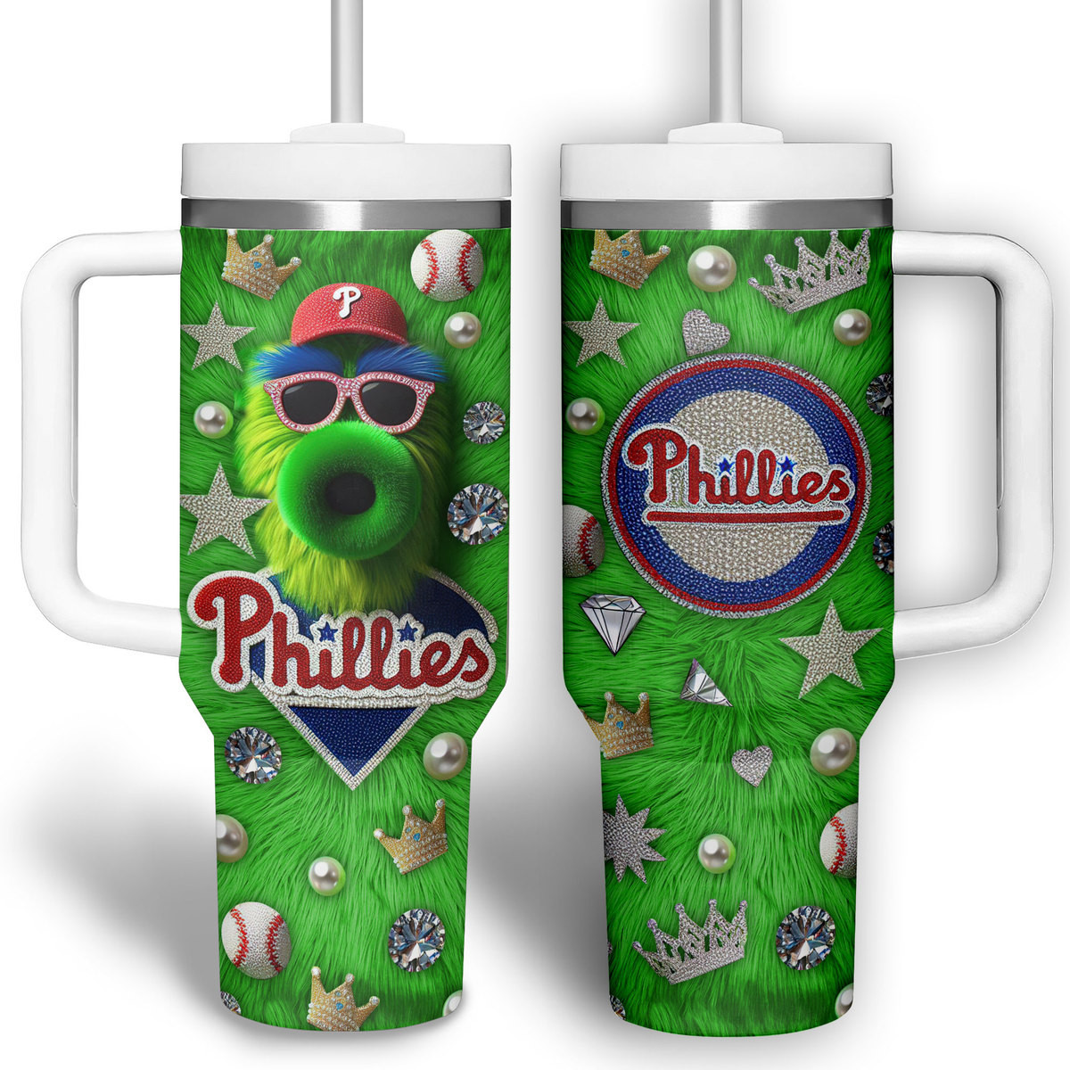 Philadelphia Phillies MLB Custom Stanley Cup 40 oz 30 oz Tumbler With Handle