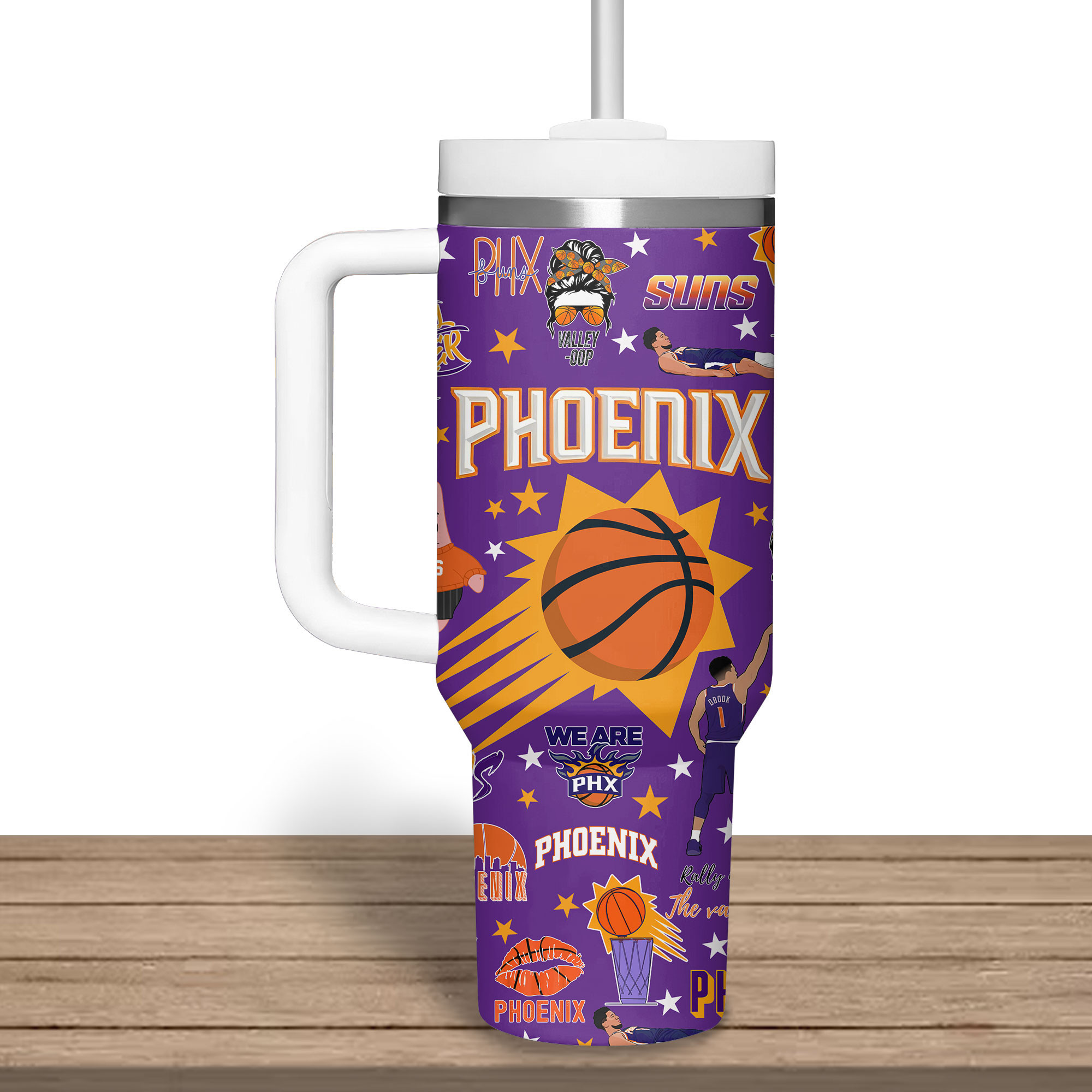 Phoenix Suns NBA Custom Stanley Cup 40 oz 30 oz Tumbler With Handle