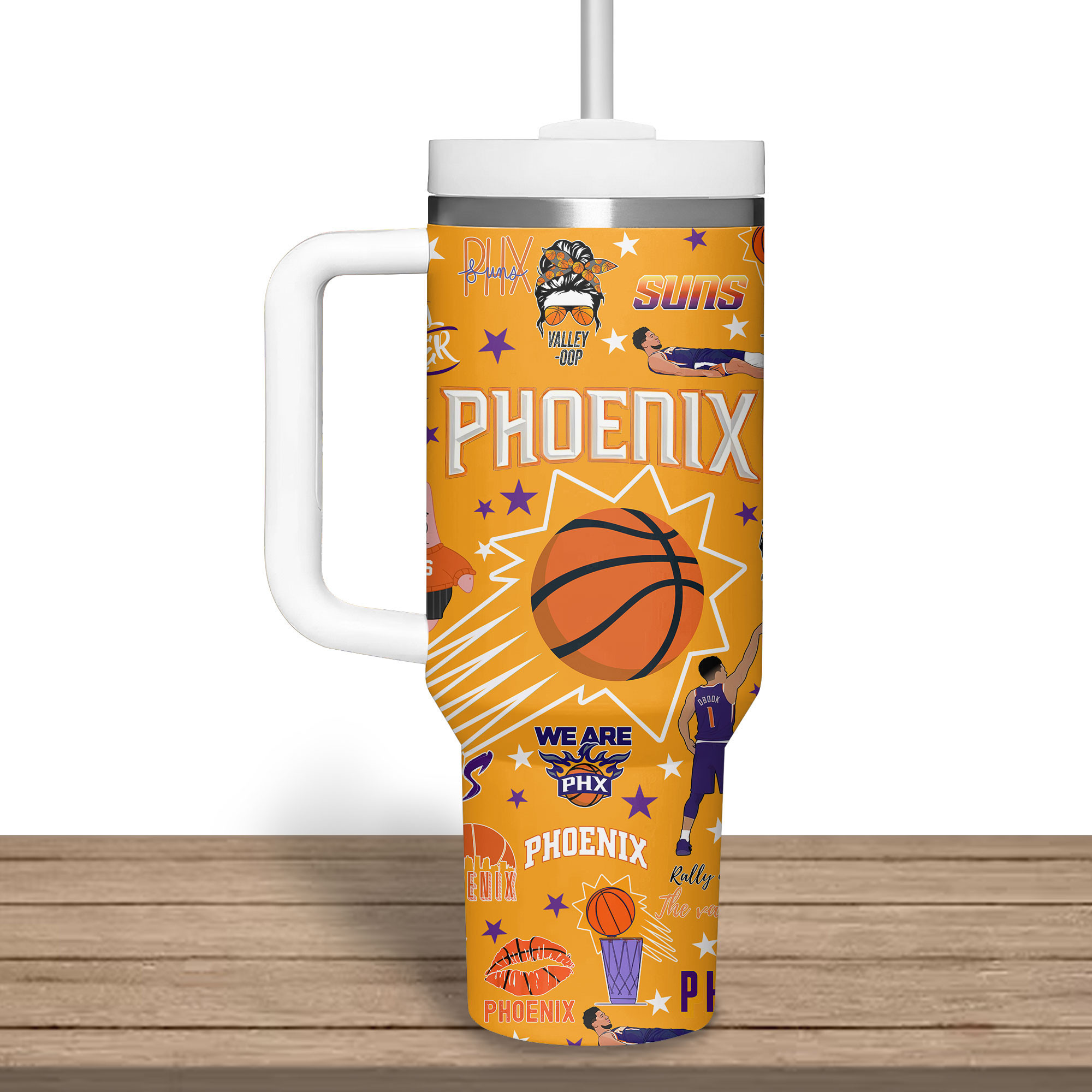 Phoenix Suns NBA Custom Stanley Cup 40 oz 30 oz Tumbler With Handle