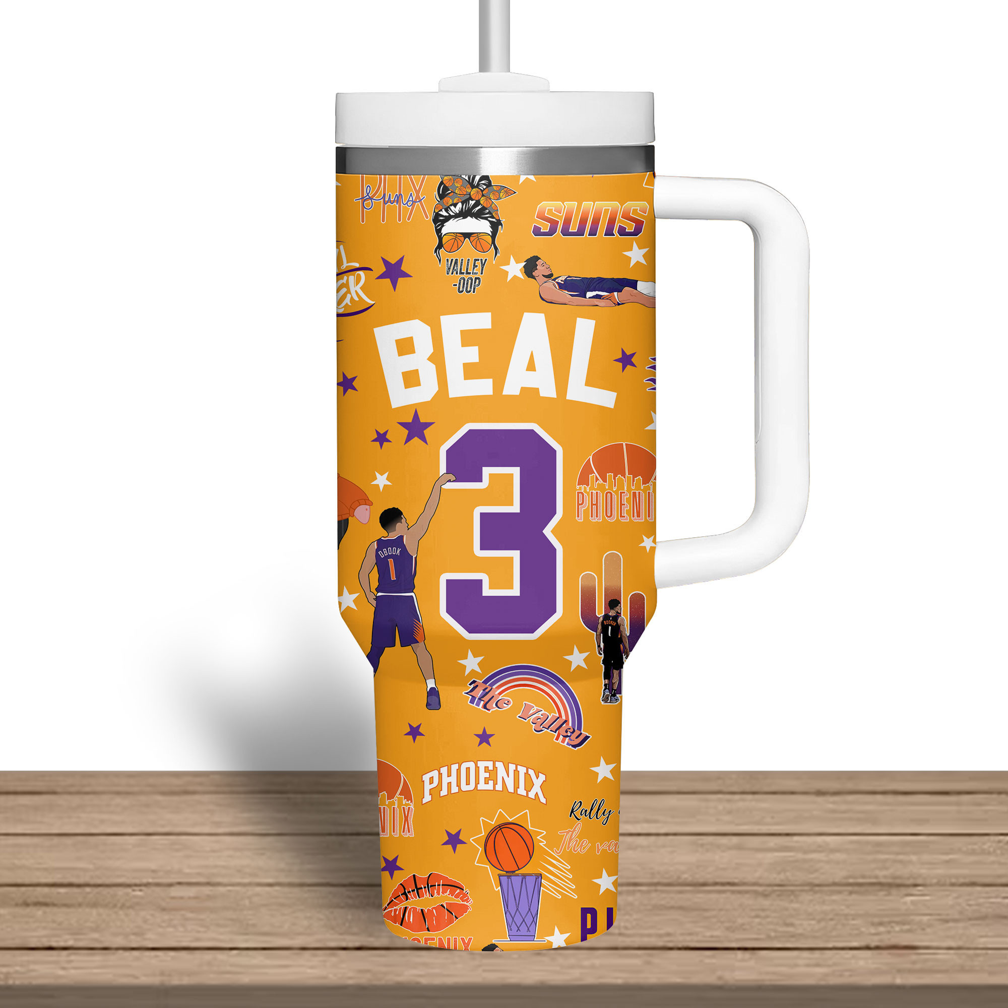 Phoenix Suns NBA Custom Stanley Cup 40 oz 30 oz Tumbler With Handle