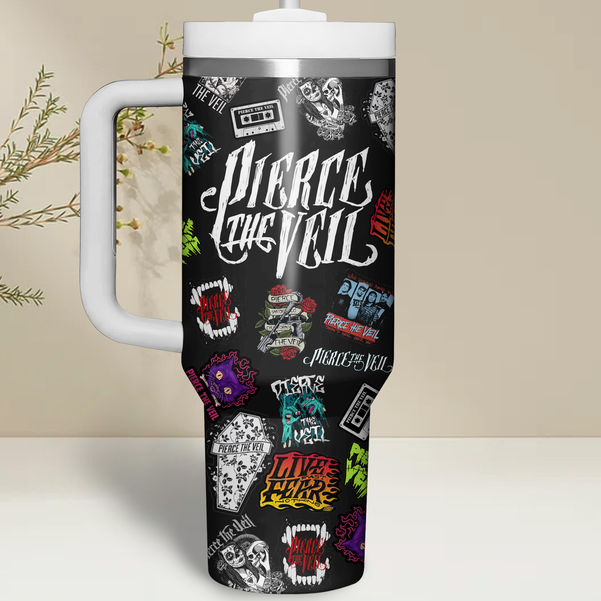 Pierce The Veil Music Custom Stanley Cup 40 oz 30 oz Tumbler With Handle