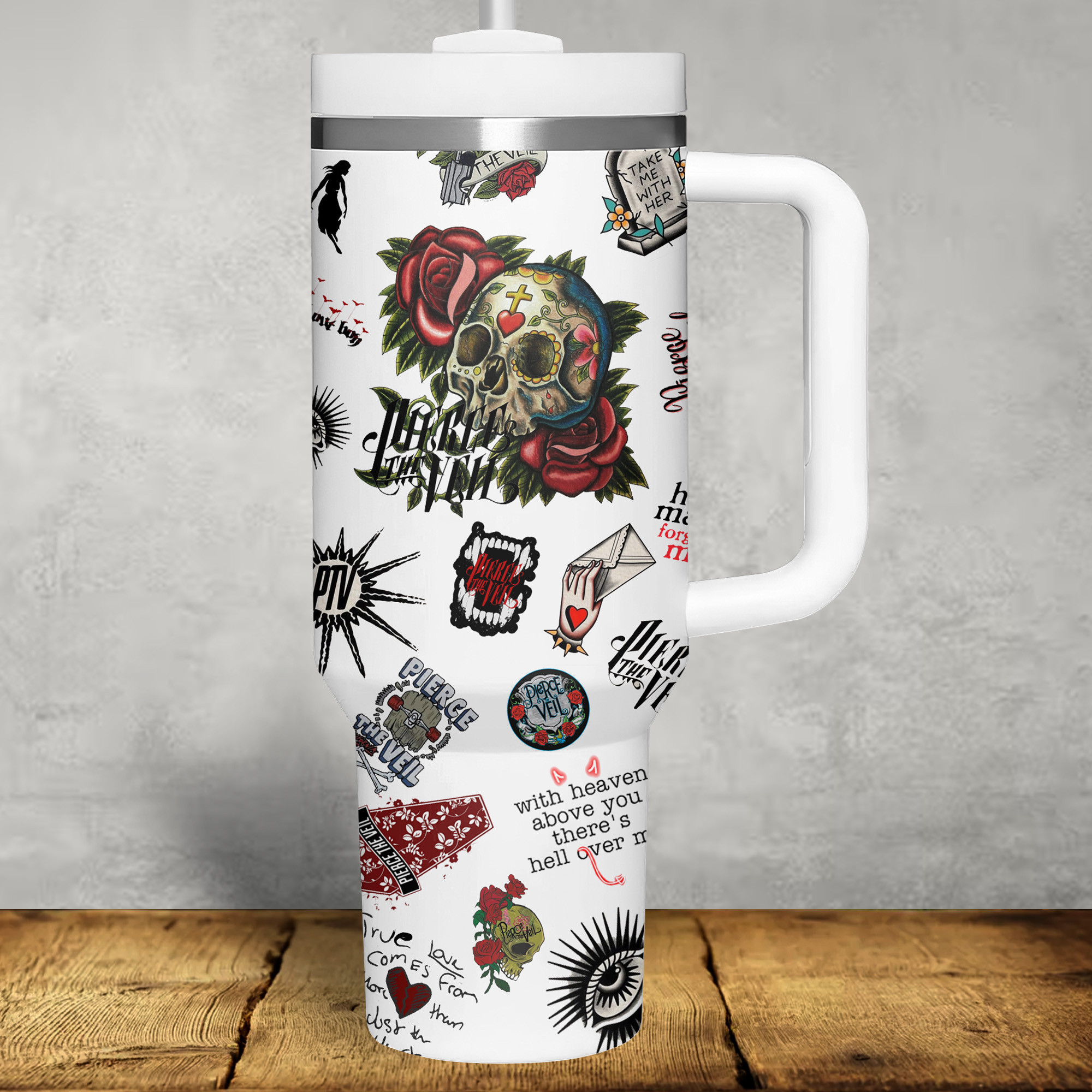 Pierce The Veil Music Custom Stanley Cup 40 oz 30 oz Tumbler With Handle