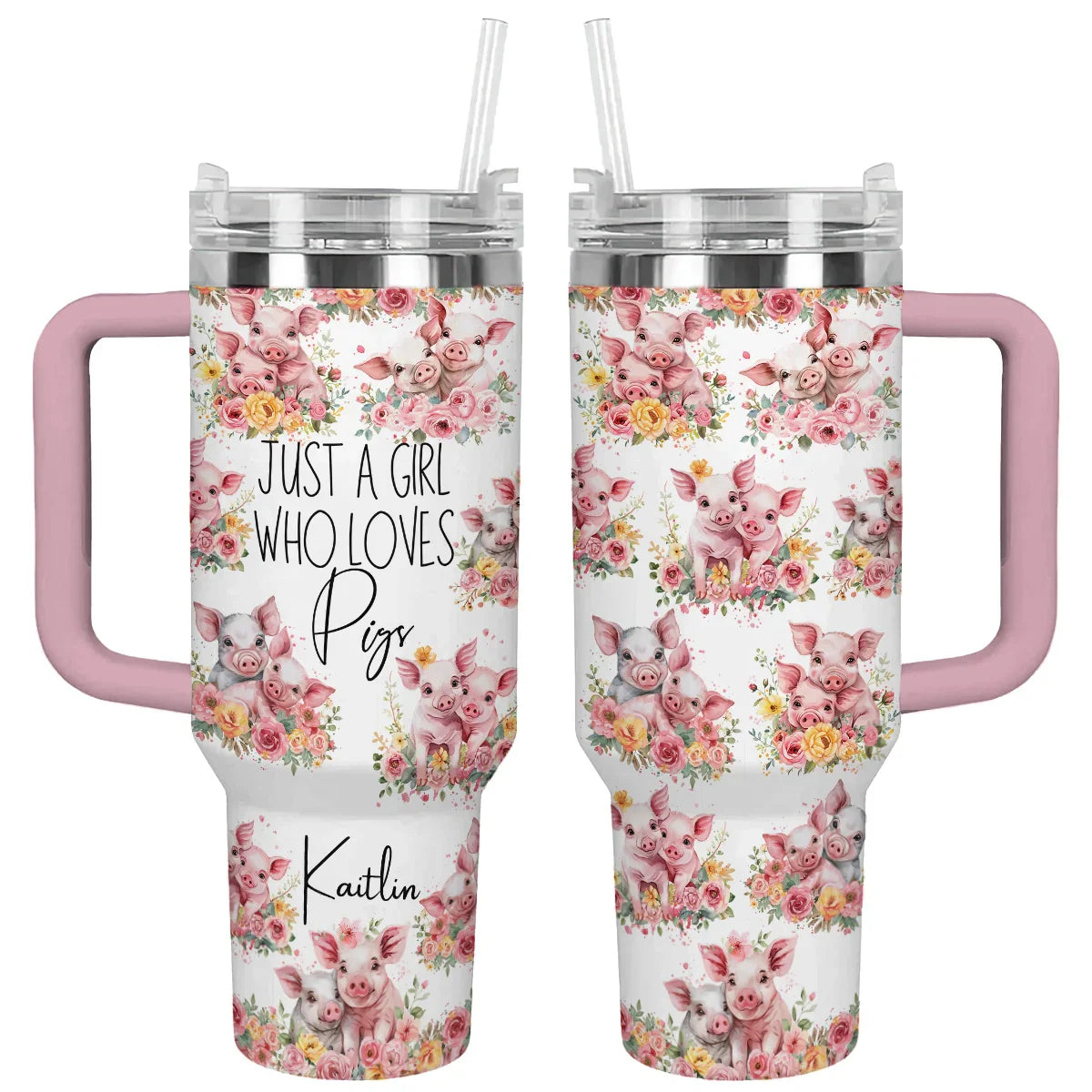 Piggy Custom Stanley Cup 40 oz 30 oz Tumbler With Handle