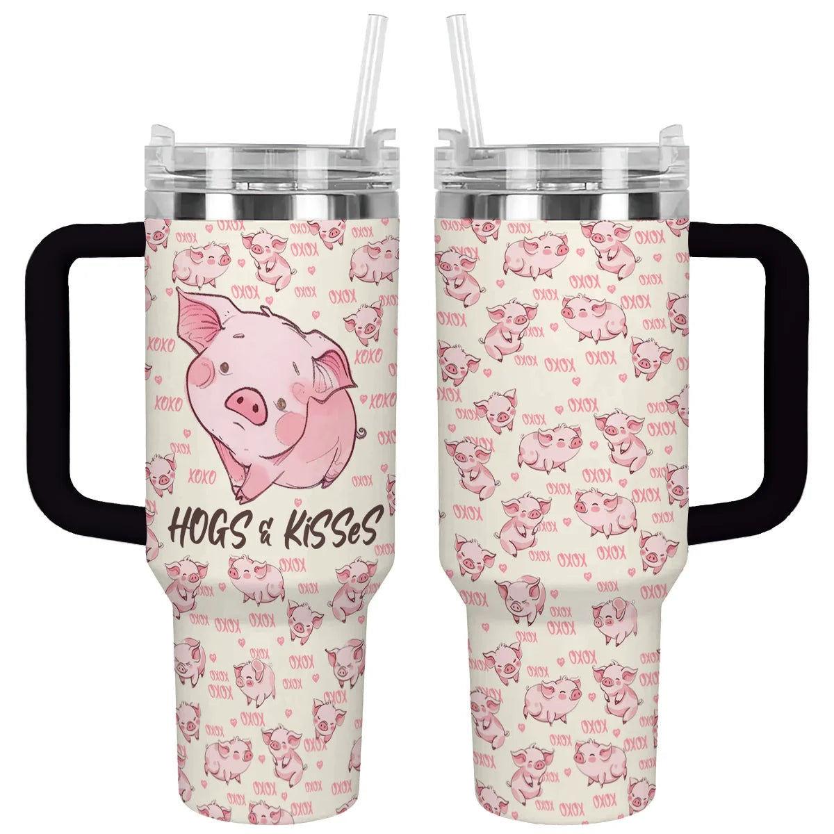 Pigs Custom Stanley Cup 40 oz 30 oz Tumbler With Handle