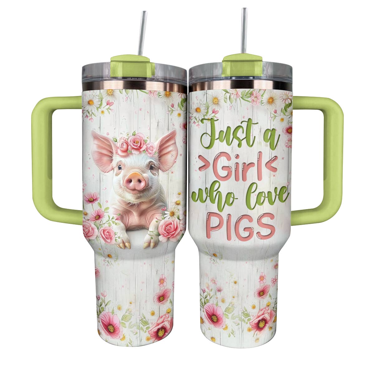 Pigs Custom Stanley Cup 40 oz 30 oz Tumbler With Handle