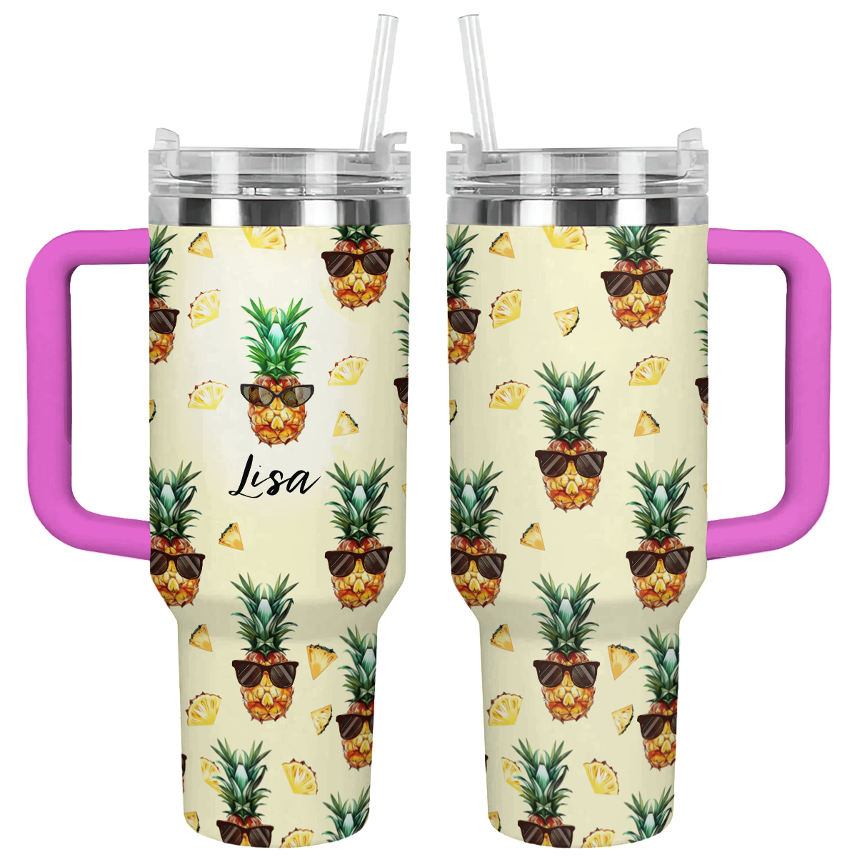Pineapple Custom Stanley Cup 40 oz 30 oz Tumbler With Handle