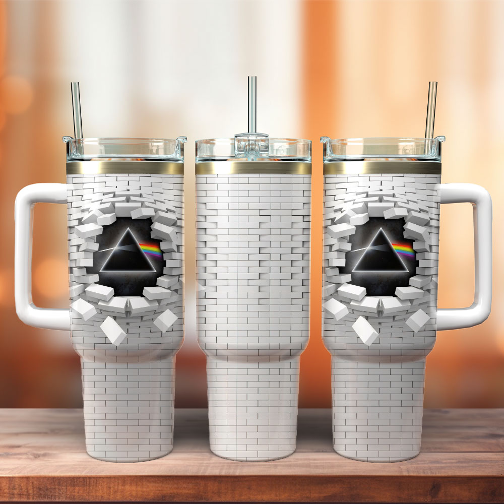 Pink Floyd Artwork Custom Stanley Cup 40 oz 30 oz Tumbler With Handle