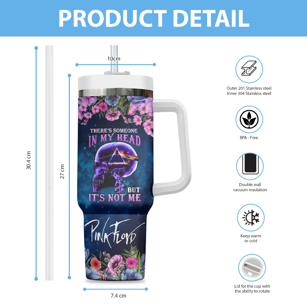 Pink Floyd Music Custom Stanley Cup 40 oz 30 oz Tumbler With Handle