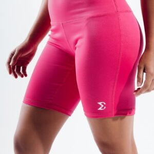 Pink Glo Sport Biker Shorts