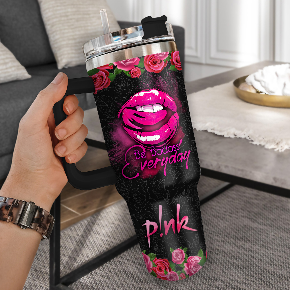 PINK Music Custom Stanley Cup 40 oz 30 oz Tumbler With Handle