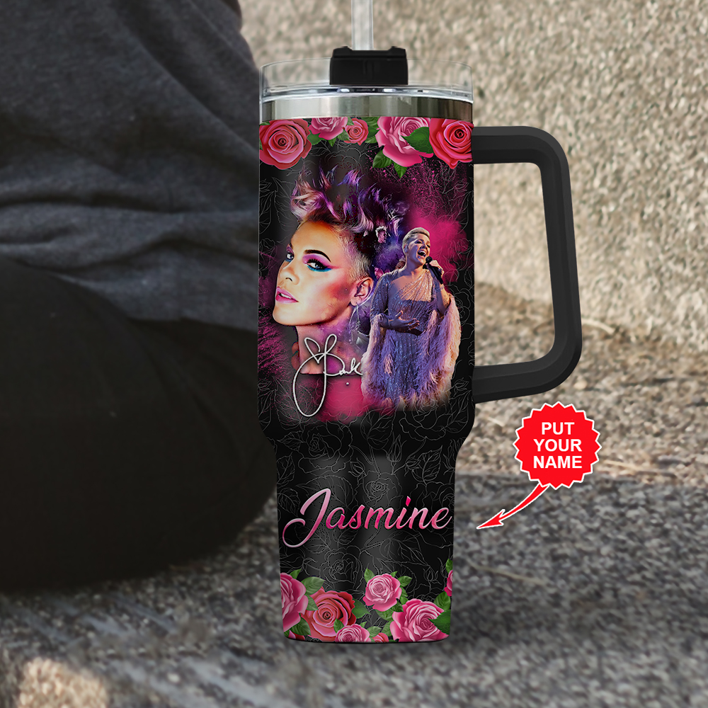 PINK Music Custom Stanley Cup 40 oz 30 oz Tumbler With Handle