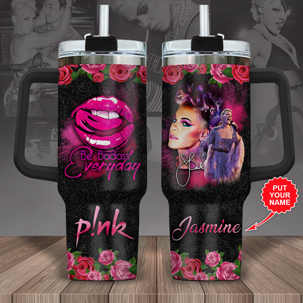 PINK Music Custom Stanley Cup 40 oz 30 oz Tumbler With Handle