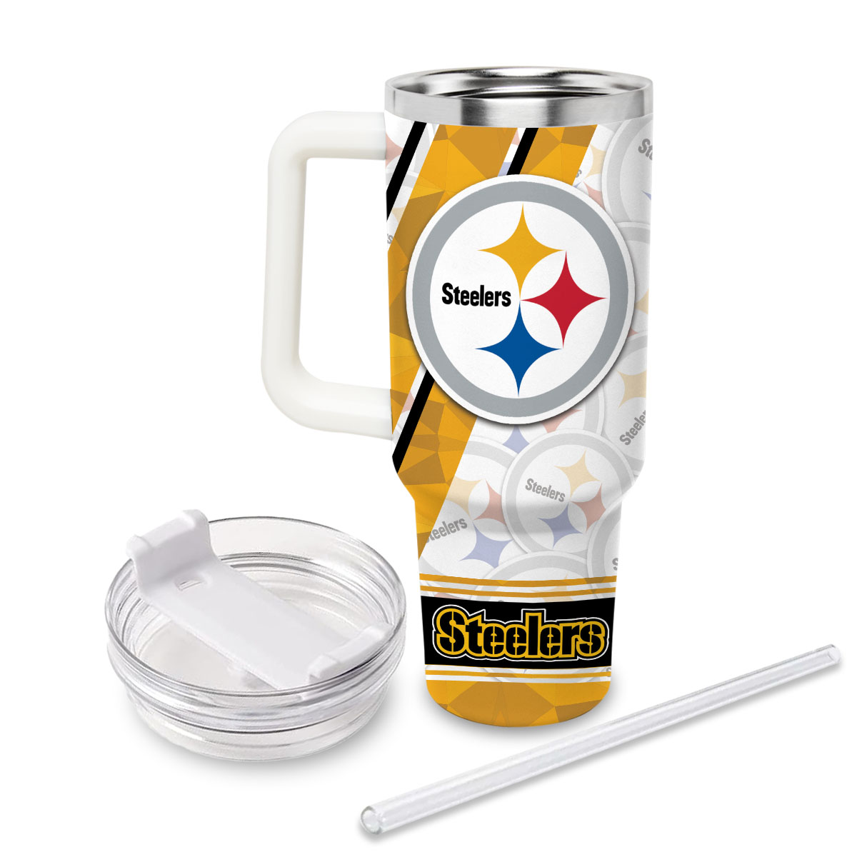 Pittsburgh Steelers NFL Custom Stanley Cup 40 oz 30 oz Tumbler With Handle