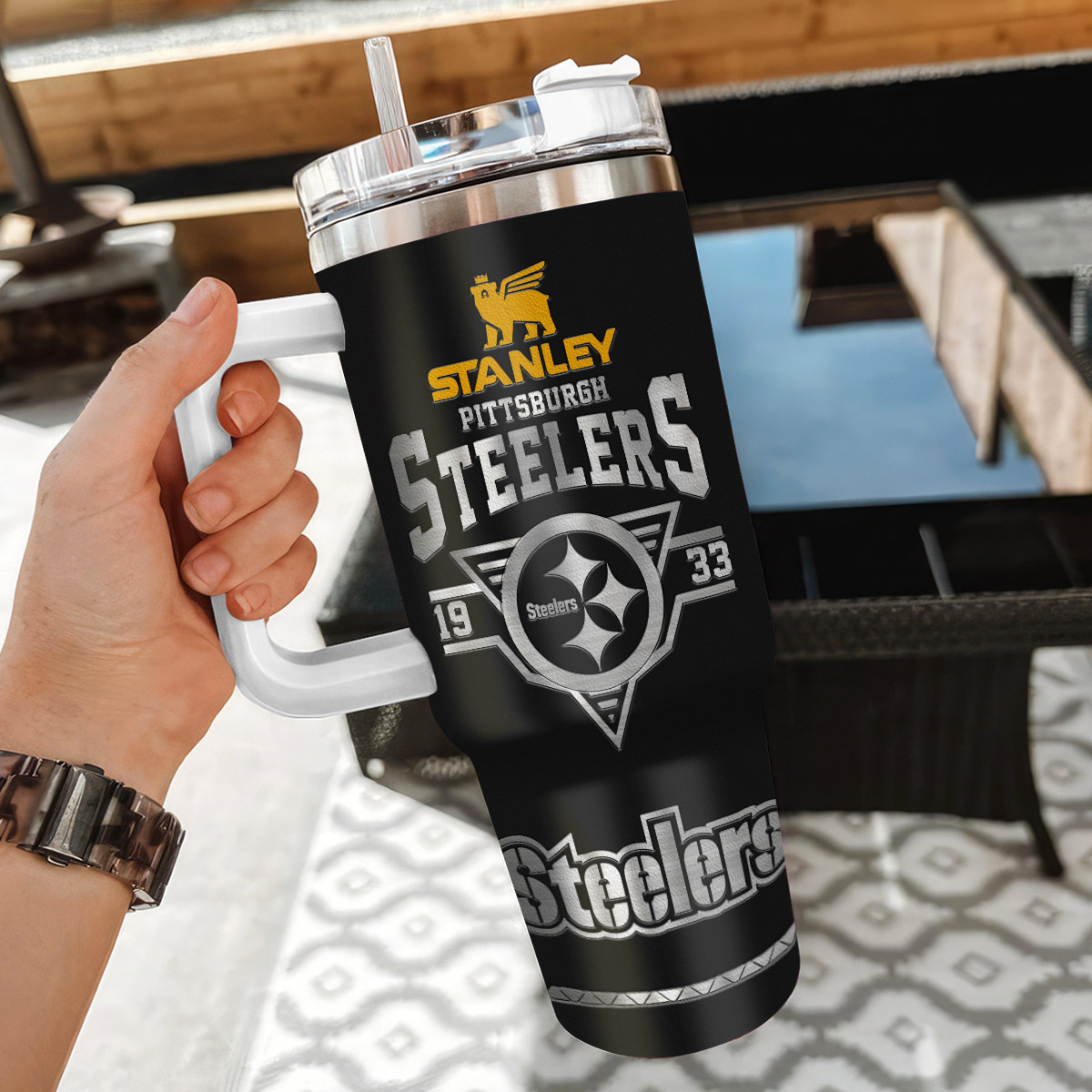 Pittsburgh Steelers NFL Custom Stanley Cup 40 oz 30 oz Tumbler With Handle